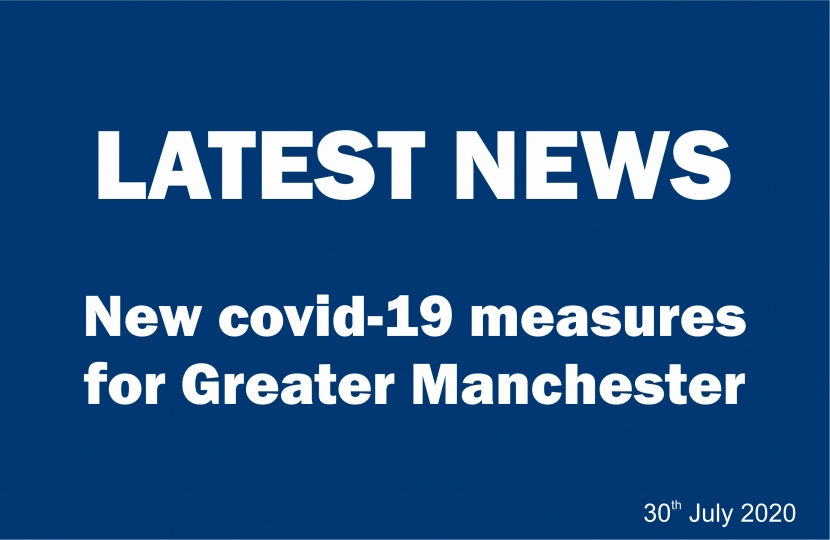 Latest News - New Covid-19 measures for Greater Manchester