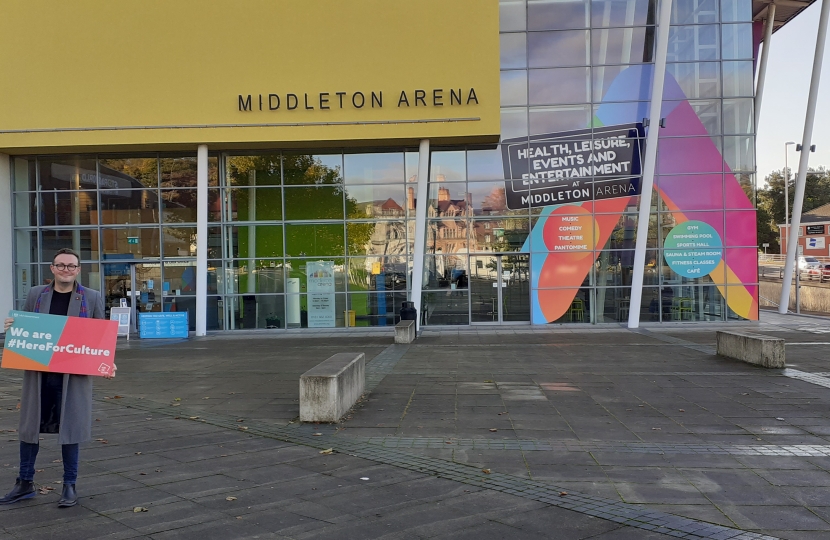 Chris Clarkson MP for Heywood and Middleton at Middleton Arena