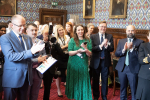 Chris and attendees of the APPG Women in Defence Reception